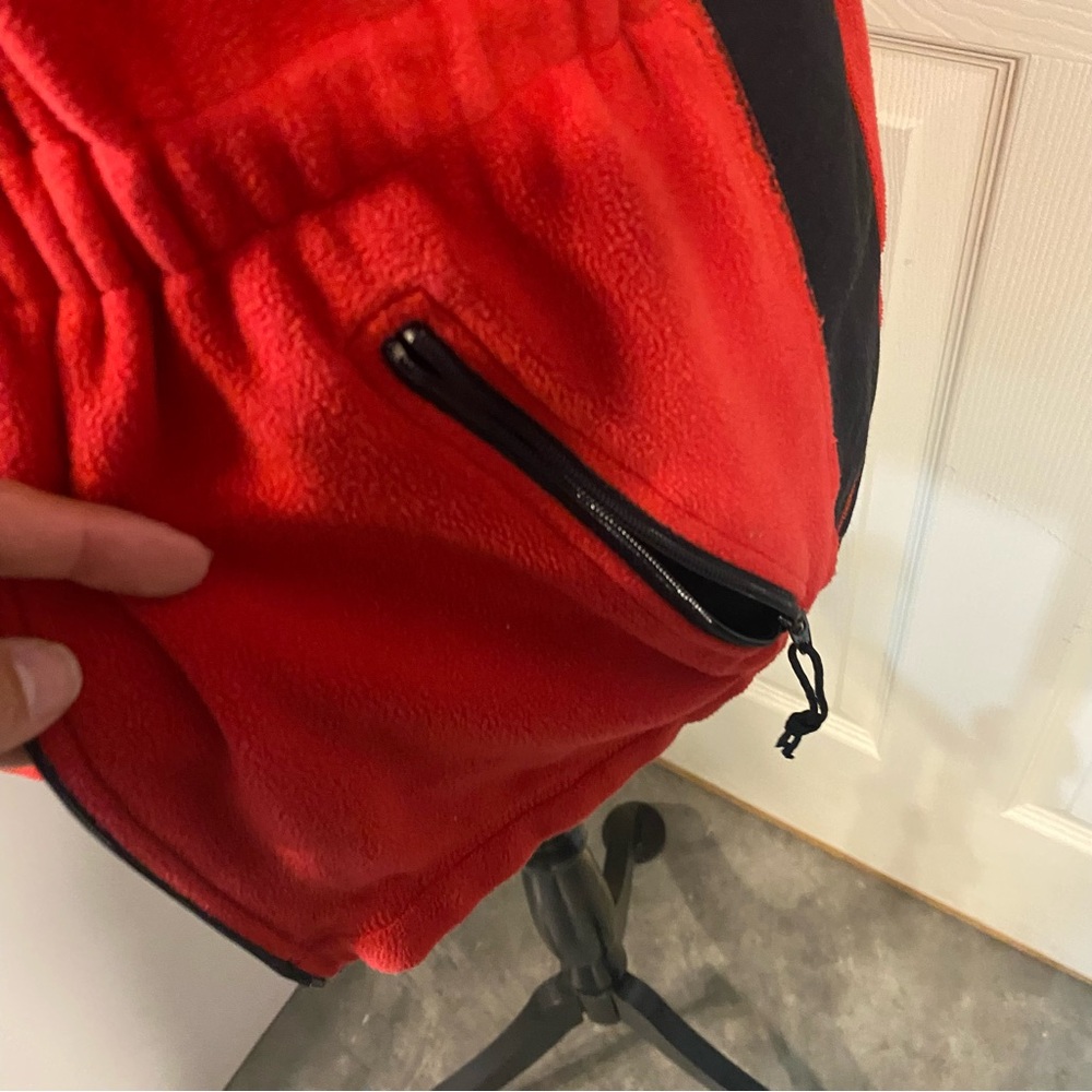 The North Face Vest Women's Red Sleeveless zip front zip pockets cinch waist - Picture 4 of 12